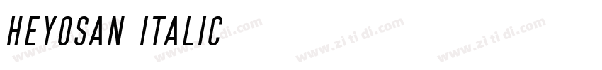 Heyosan Italic字体转换